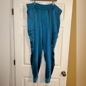 Teal Statin Joggers for Women retail $228 Sz. 2X